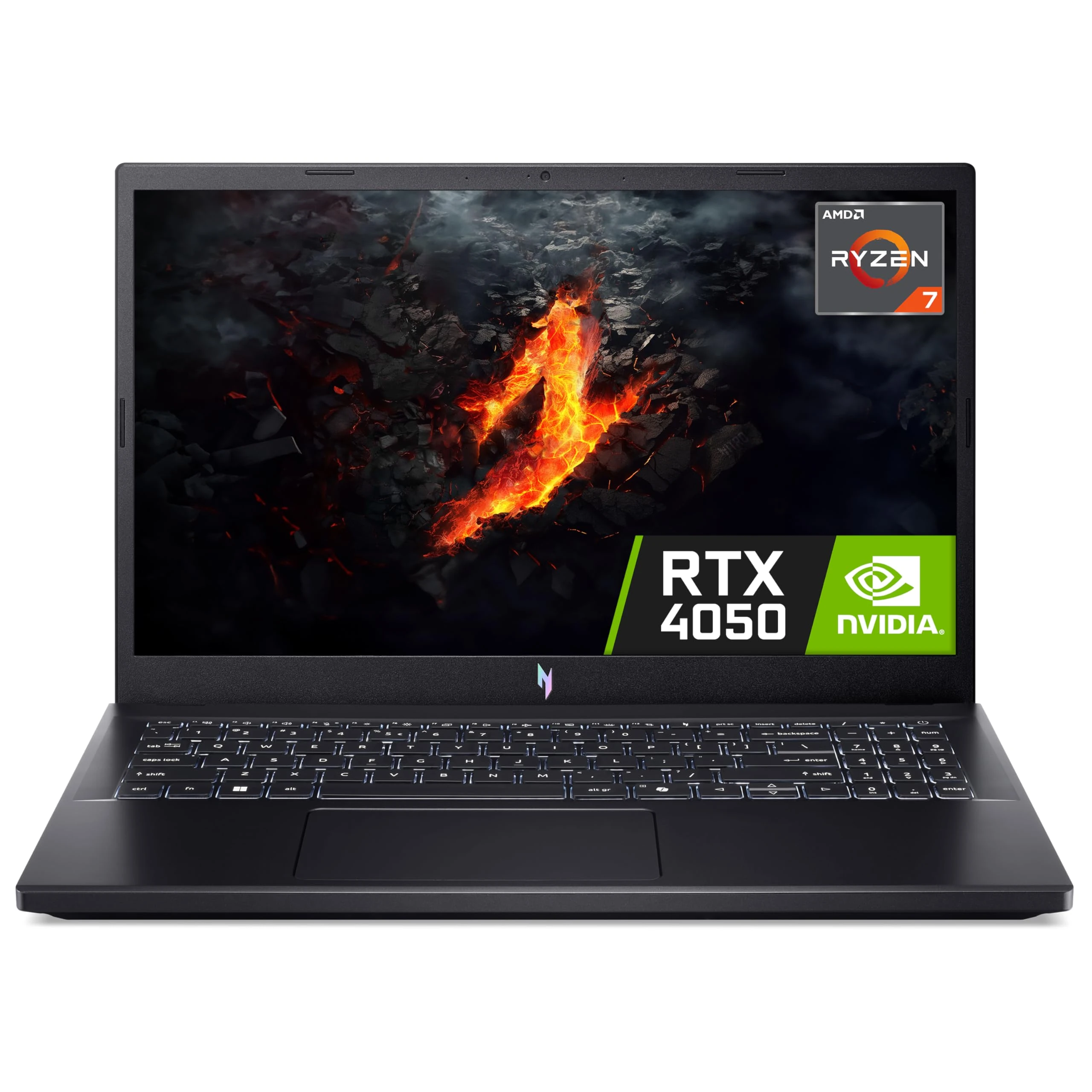 acer Nitro V15 ANV15-41 Gaming Laptop - AMD Ryzen 7 7735HS, 16GB, 512GB SSD, NVIDIA GeForce RTX 4050, 15.6" Full HD 165Hz, Windows 11, Black
