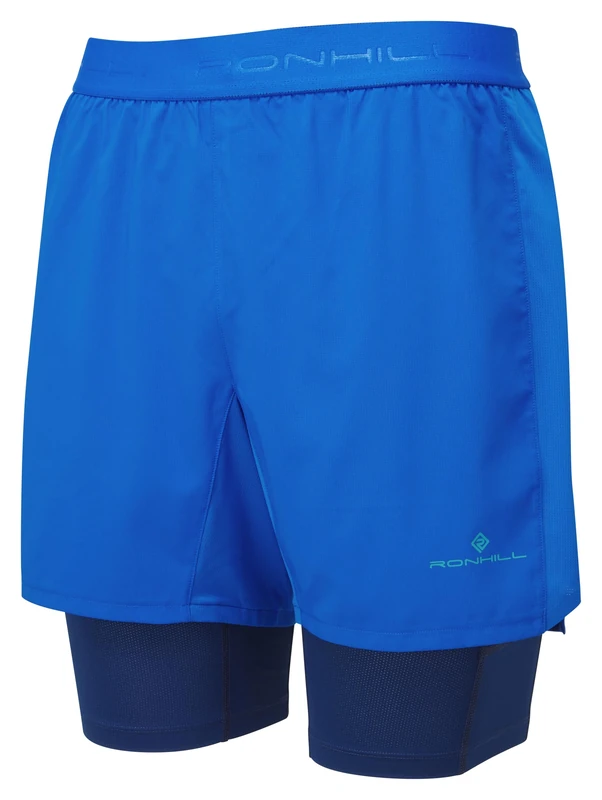 Ronhill Running, Men's Tech 5" Twin Short, Seafaring/Dark Navy, S