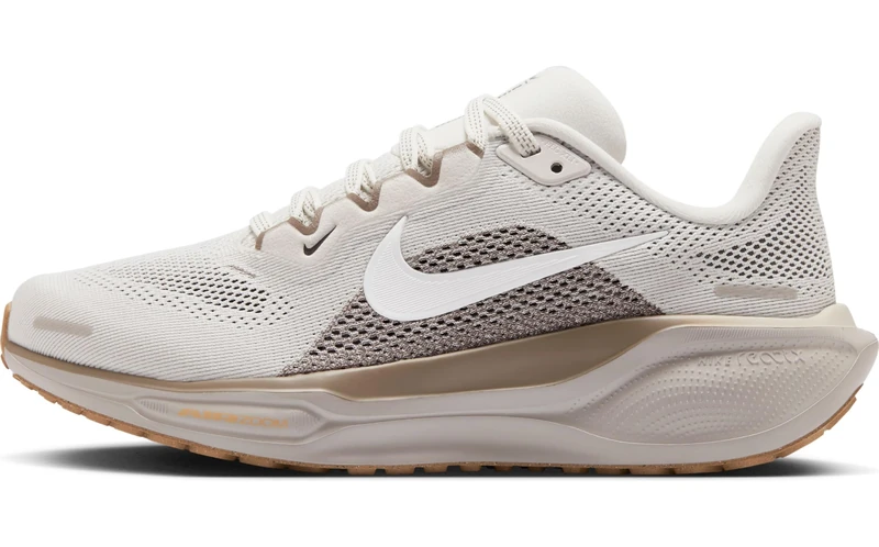 Nike Women's W AIR Zoom Pegasus 41 Road Running Shoes, Phantom/White-Mink Brown-Coppe, 7.5