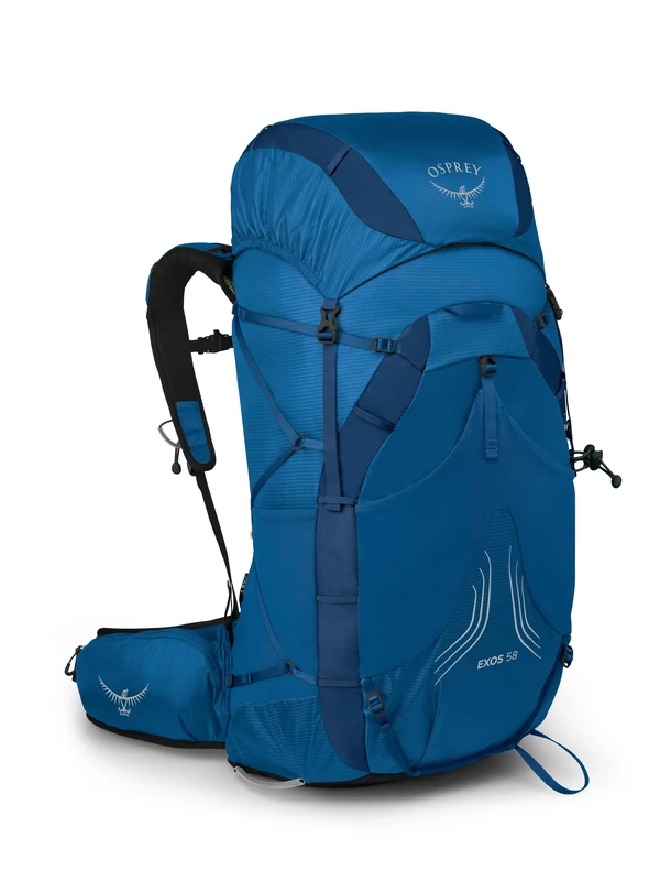 Osprey Men's Exos 58 Ef Ultralight Backpack, Blue Ribbon, S/M