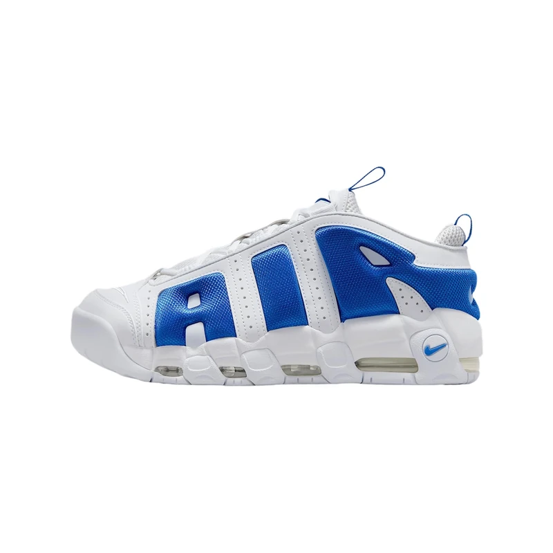 NIKE Mens Air More Uptempo Low Sneaker, White Hyper Royal Psychic Blue, 10.5 UK - Image 1