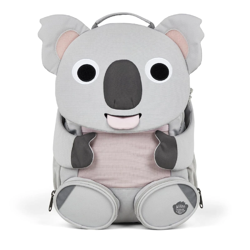 Affenzahn Big Friend Nursery Backpack for 3-5 Years Nursery, Functional 8 L, Koala - Grey, standard size, Backpack