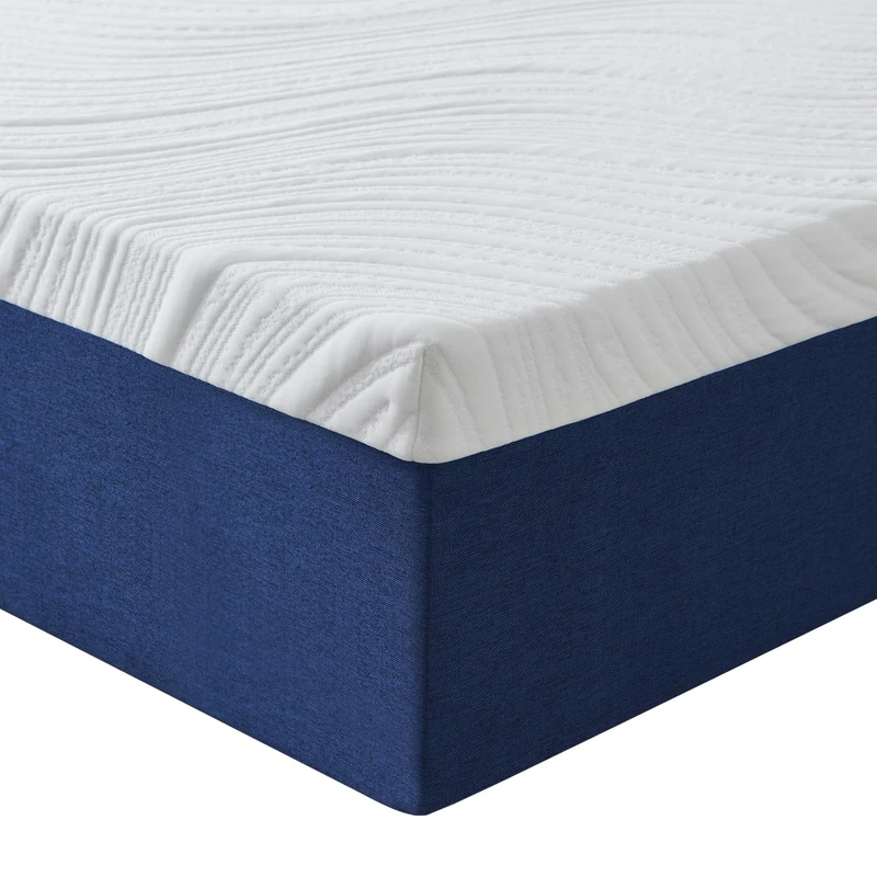 Hiimgo Double Mattress Memory Foam - Orthopaedic Medium Firm Support, Breathable Carved Knitted Cover for Back Pain & Pressure Relief (190x135x18cm)