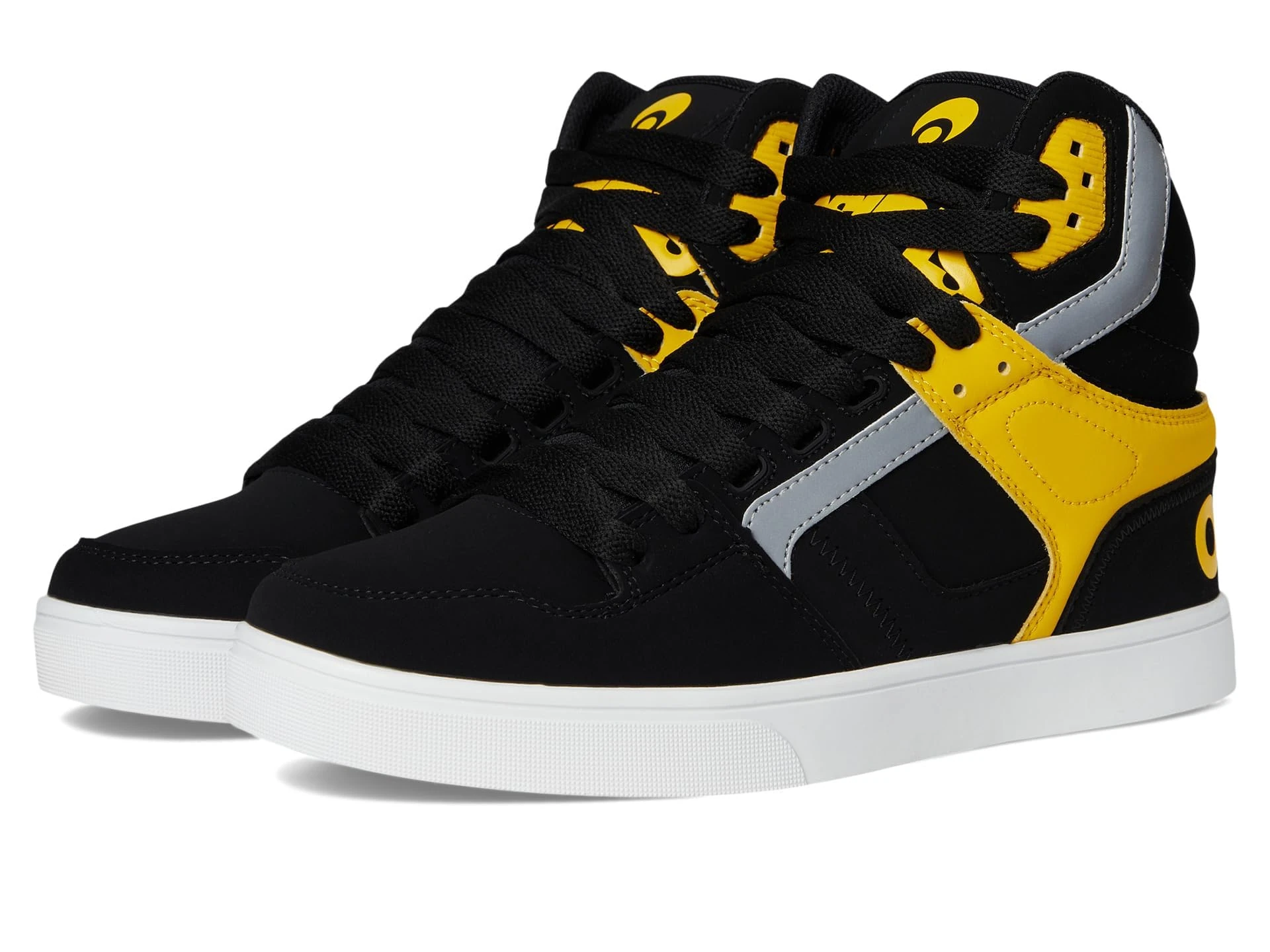 Osiris Men's Clone Skate Shoe, Black/Yellow/White, 10 UK