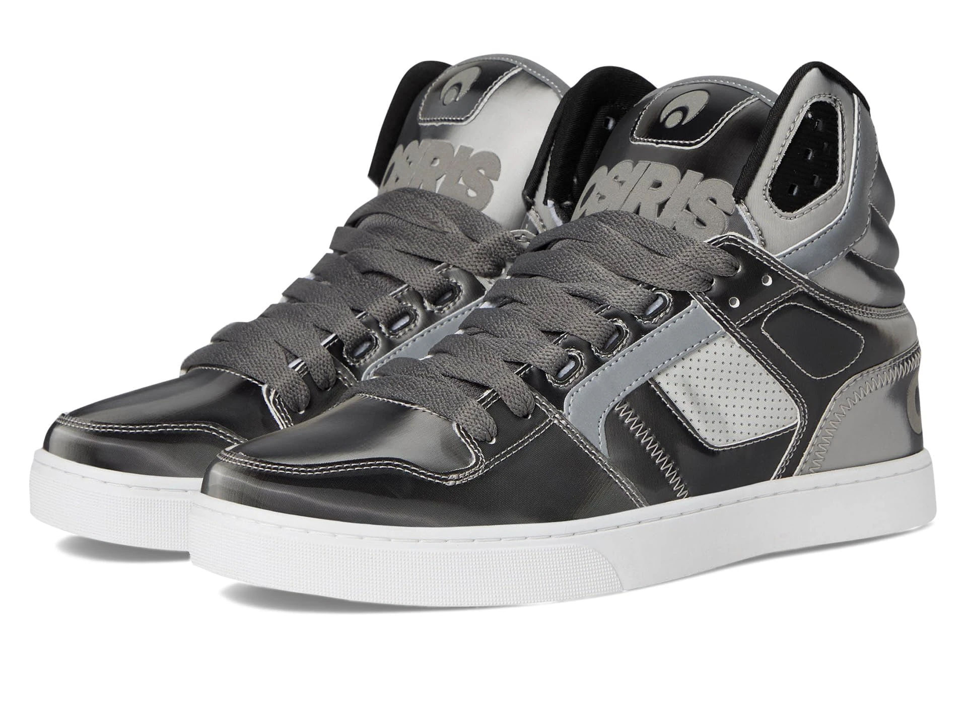 Osiris Men's Clone Skate Shoe, Silver/Black/Holo, 9.5 UK