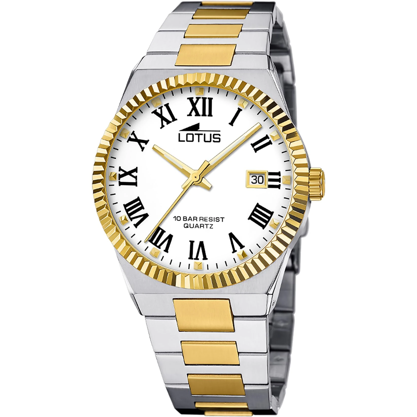 Lotus Mens Gold PVD PVD-Plated Watch with Steel Bracelet 18836/4