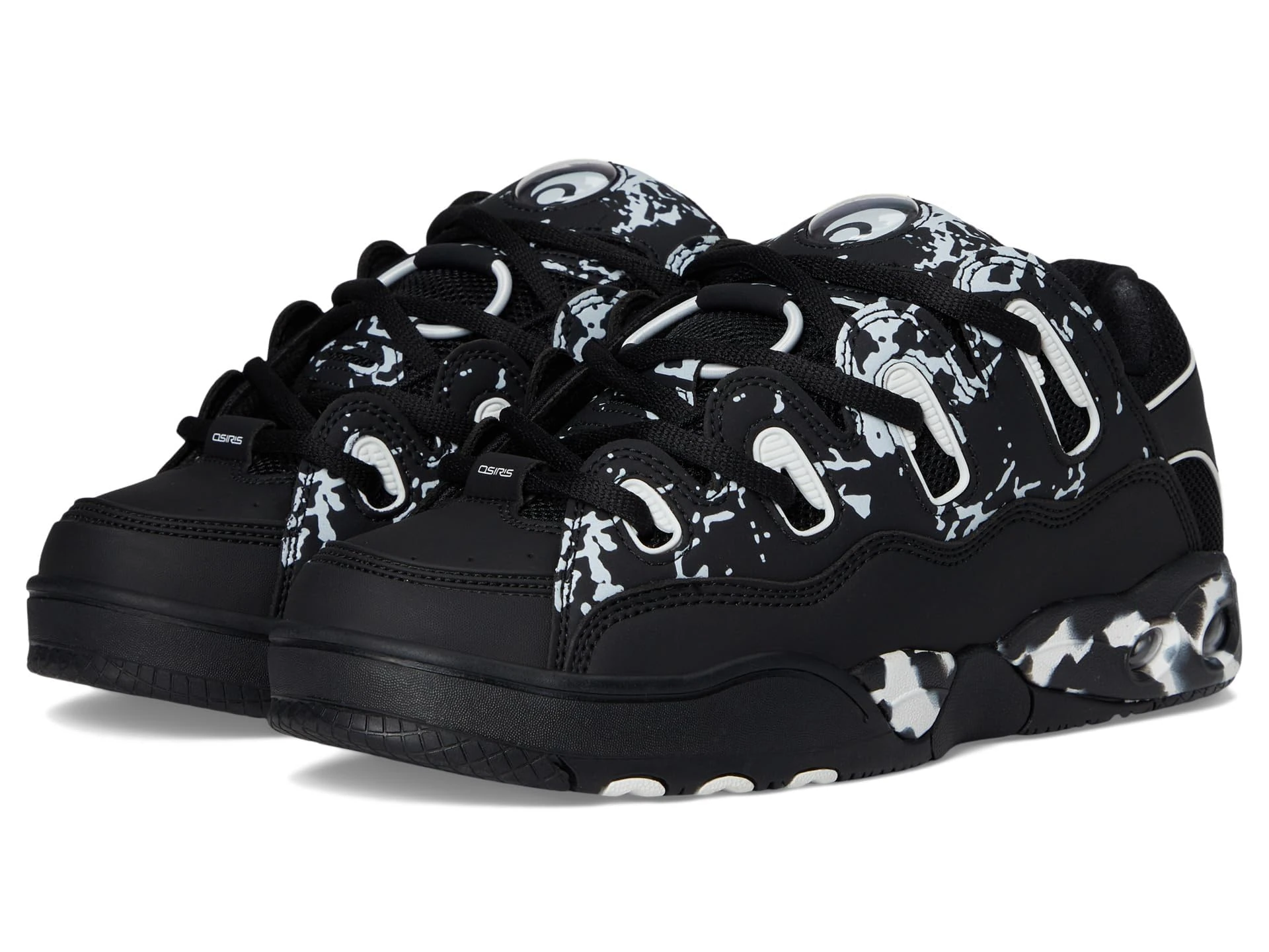 Osiris Men's D3 Og Skate Shoe, Black/White/Marble, 8 UK