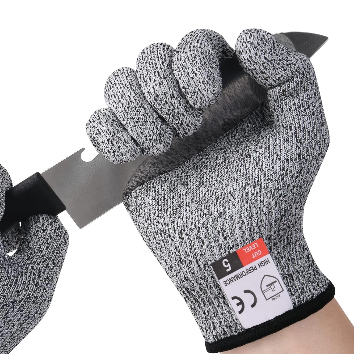 Flintronic Cut Resistant Gloves, XL Adult - Level 5 Protection, Food Grade, Waterproof