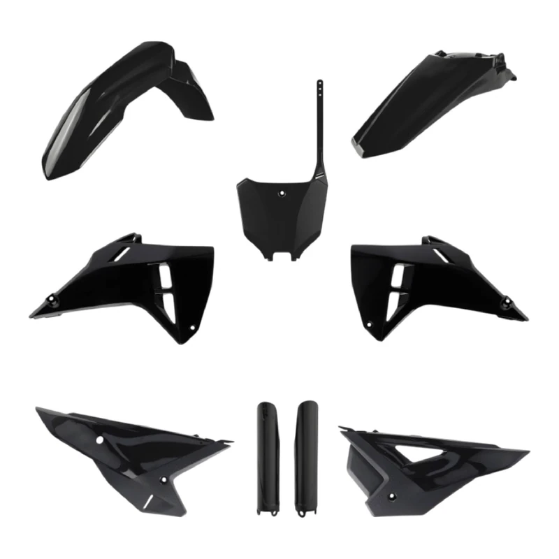 POLISPORT 91600 - Complete Plastic Kit Compatible with Honda CRF 250R/450R 25' - OEM Design with Perfect Fit, Tough Material, Easy Installation, and Durability, Black