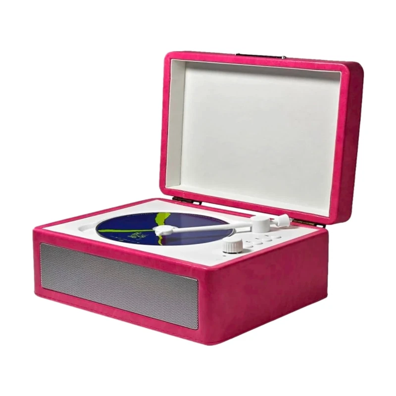 Cd Player, Vintage Cd Player USB Disk Playback With a Tray-style Disc Insertion Retro Cd Player for Music Enthusiasts and Collectors Alike (Pink)