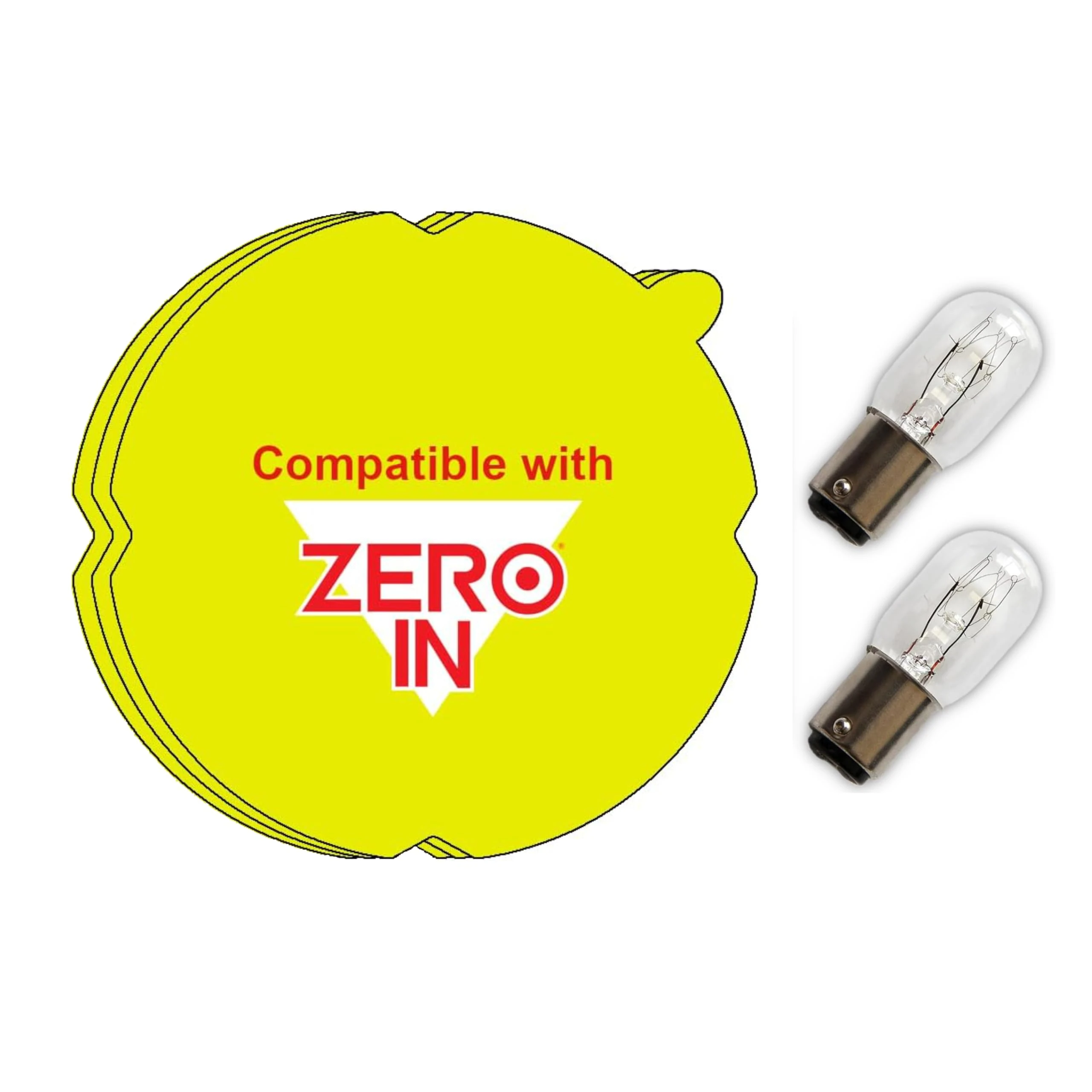 Refill Pack - 2X 7W Flea Lamp Light Bulbs + 3X Sticky Pads/Discs for Gotcha/Zero in ZER020 STV020 STV022 ZER019 [Packaged Flat]