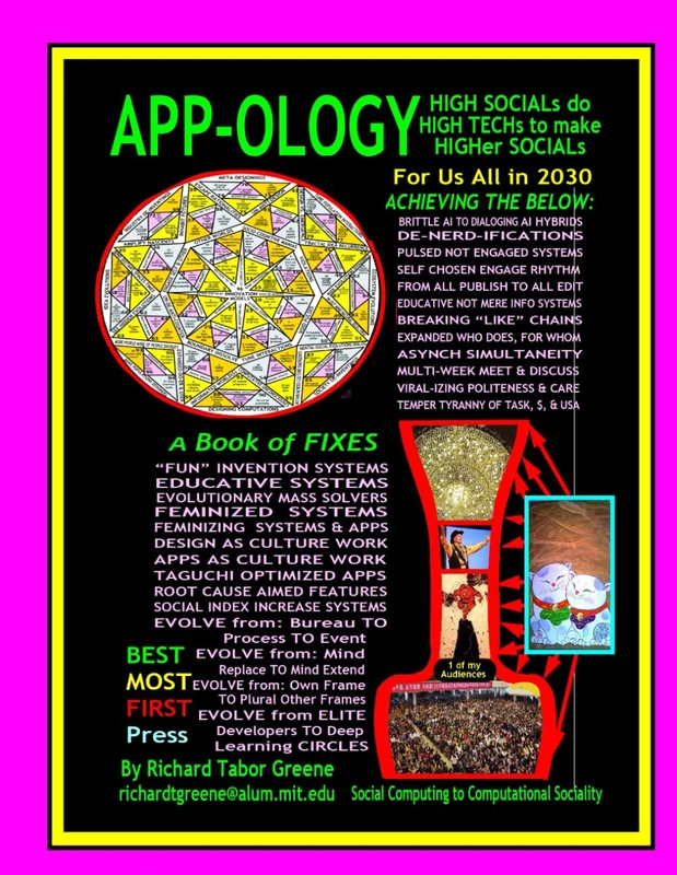 APP-OLOGY HIGH SOCIALS do HIGH TECHS to make HIGHER SOCIALS--a book of FIXES: From Social Computing to Computational Kinds of Sociality--mind & lives & outcomes made NON-LINEAR - Image 1