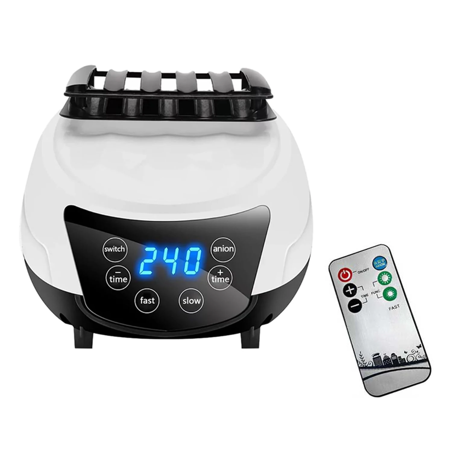 Gziztx Portable Electric Clothes Dryer 1500W, Heated Clothes Dryer Indoor with Timer and Remote Control, Dry Clothes Indoors with Low Noise Operation