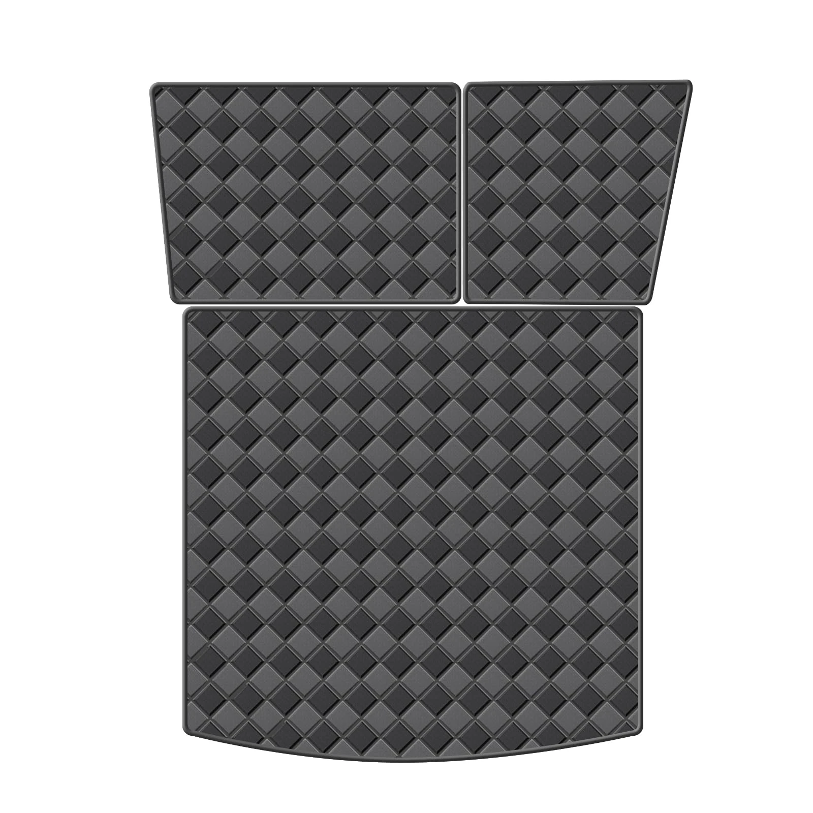 WDYOYS Cargo Mat & Backrest Mats for 2014-2020 Mitsubishi Outlander (No Outlander Sport Models) Accessories, All Weather Waterproof Rear Cargo Liner Rear Trunk Liner Back Seat Cover Protector