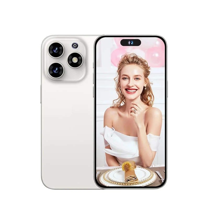 4G Dual SIM Unlocked Mobile Phones,4GB RAM/ROM 64GB,6.53 inch HD+ Display,Dual Camera Android 10,Face Unlock,BT,FM,GPS,WIFI,OTG,4600mAh Fast Charge (McM15PM(4+64GB)-White)