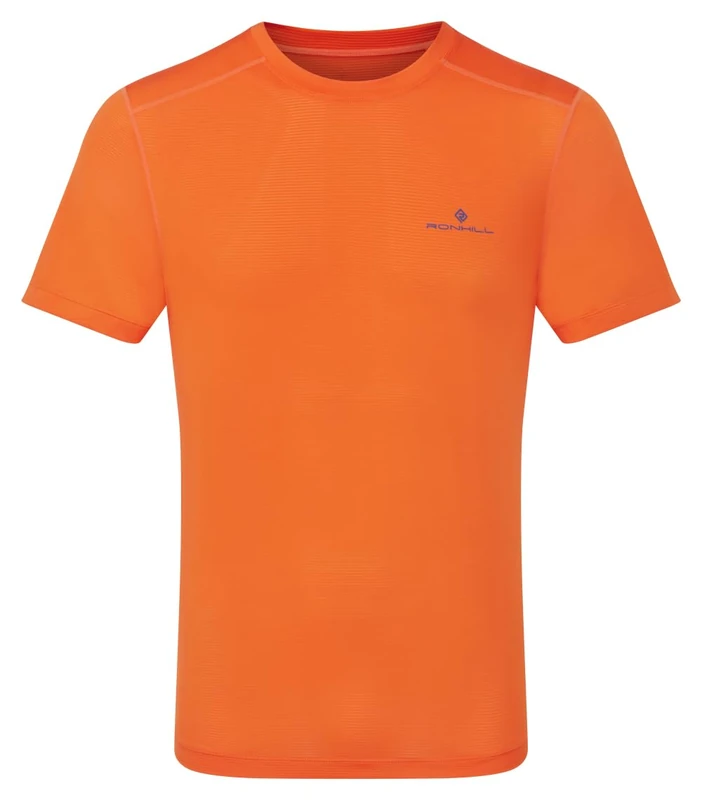 Ronhill Running, Men's Tech S/S Tee, Tangelo/Black, XL - Image 1