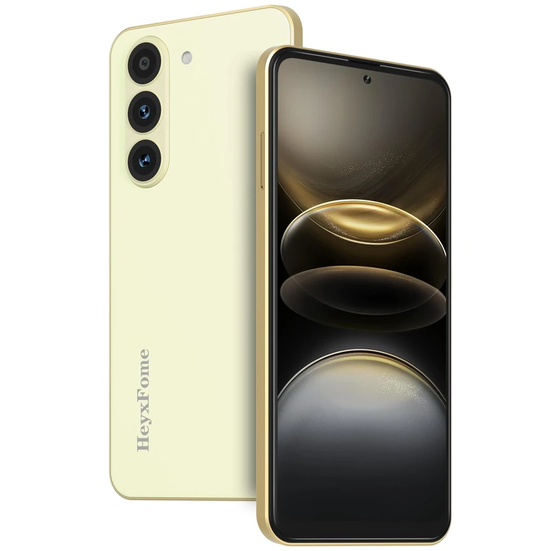 HeyxFome H4 Mobile Phones, 3GB+32GB/256GB Octa Core, Android 14 Phone, 6.6" HD+ Display, 3GB RAM Cheap Smartphone, 16MP Main Camera, 4G Dual SIM Free Unlocked New, Face Unlocked, GPS, Gold