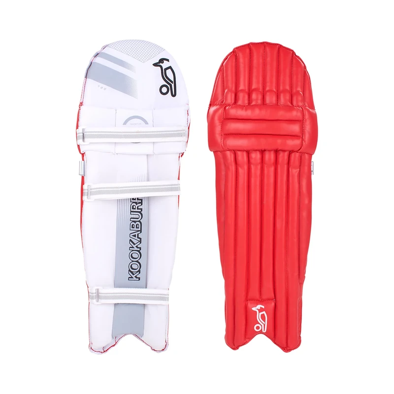 Kookaburra 6.1 T/20 Cricket Batting Pads - Red - Adult Ambidextrous