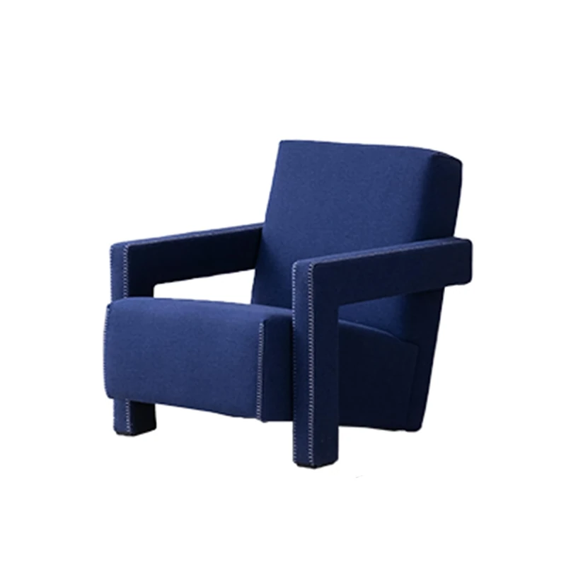 BEDOIN Mid Century Modern Accent Chair,for Living Room Reading Chair for Bedroom Living Room With Solid Wood Frame,Upholstered Wingback Recliner Chair D