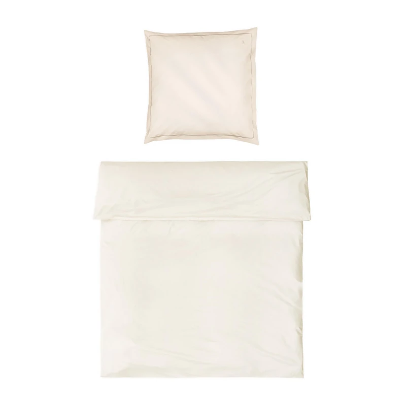 Möve Luxury Bed Linen Set 155 x 220 cm + 80 x 80 cm 100% Cotton Champagne