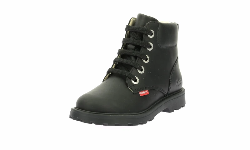 Kickers Unisex Child Bluck Ankle Boots, Black, 6 UK