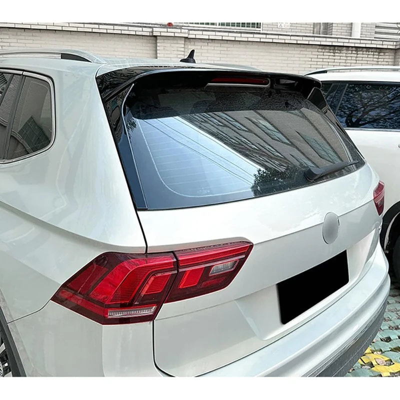 AutoStyle Roof spoiler compatible with Volkswagen Tiguan II 2016-2024 excl. R/R-Line (ABS Glossy Black)