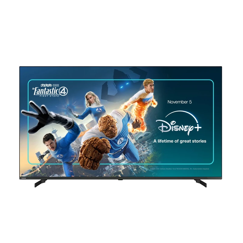 Toshiba 70QF5D53DB QLED 4K Smart Fire TV, TRU Picture Engine, Ultra HD, HDR10, Freeview, Disney+, Prime, Netflix, Dolby Vision, Dolby Atmos, Sound by Onkyo, Alexa, HDMI 2.1, Bluetooth, Airplay, 2025