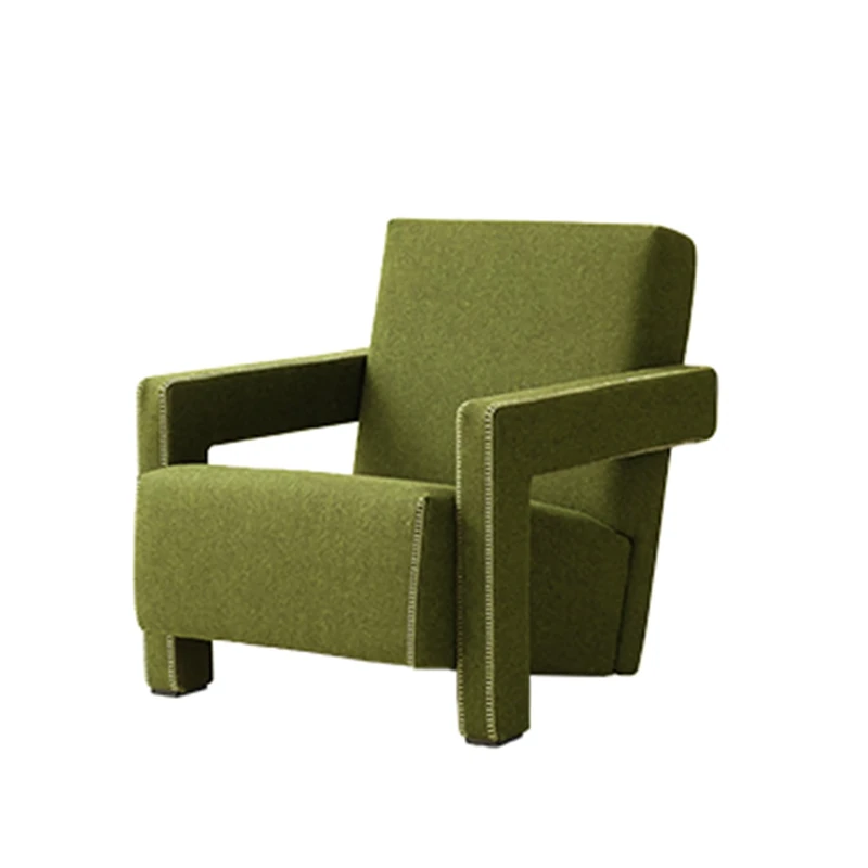 BEDOIN Mid Century Modern Accent Chair,for Living Room Reading Chair for Bedroom Living Room With Solid Wood Frame,Upholstered Wingback Recliner Chair F