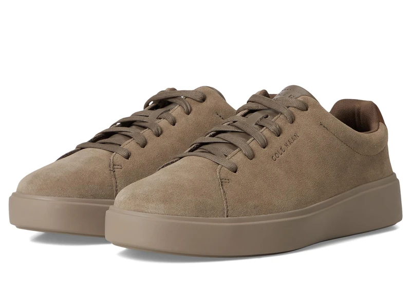 Cole Haan Men's Grand Crosscourt Traveler Sneaker, Morel Suede/Spiced Brown/Irish Coffee, 6 UK