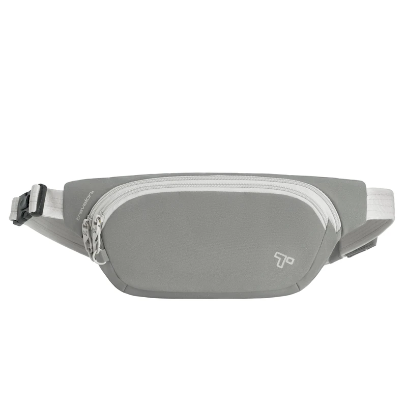 Travelon Anti-Theft The Voyages Waist Pack, Granite, 11" W x 6" H x 2.5" D, Travelon Anti-Theft The Voyages Waist Pack