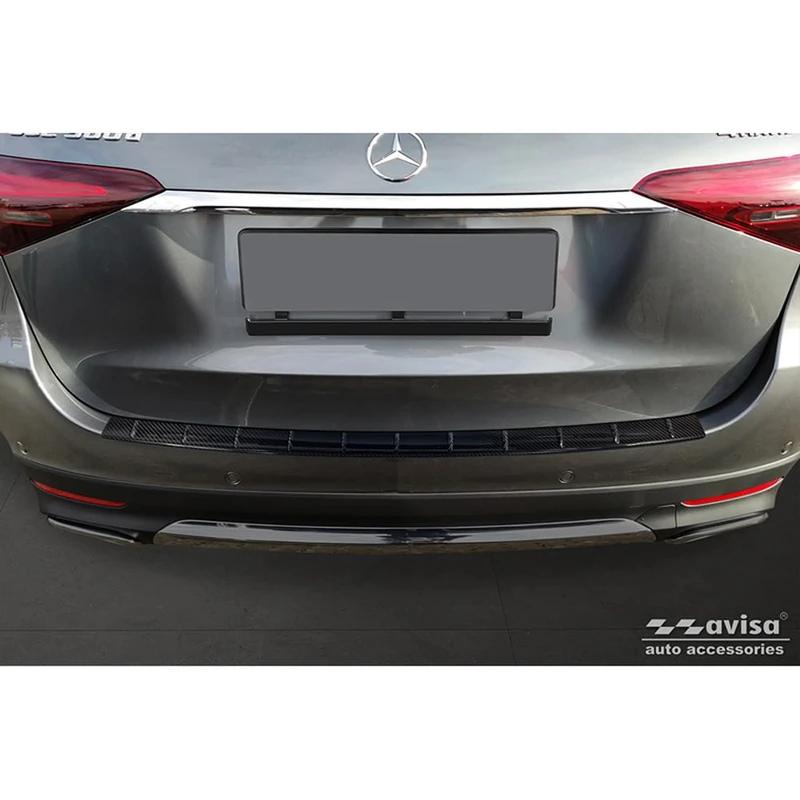 Avisa Real 3D Carbon Rear bumper protector compatible with Mercedes GLE II (W167) Facelift 2023- Excl. AMG Line 'Ribs'