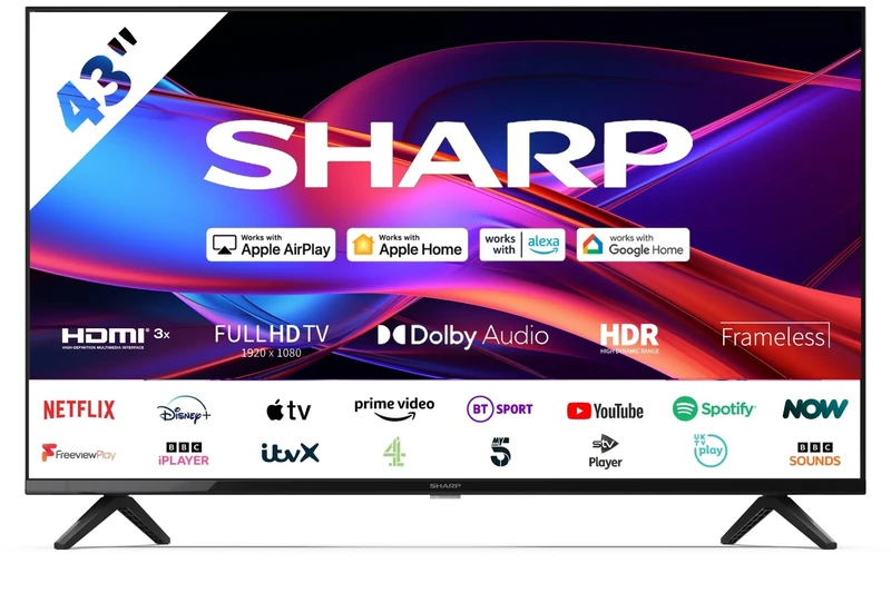 Sharp 43GD2225K Full HD Frameless LED Roku TV