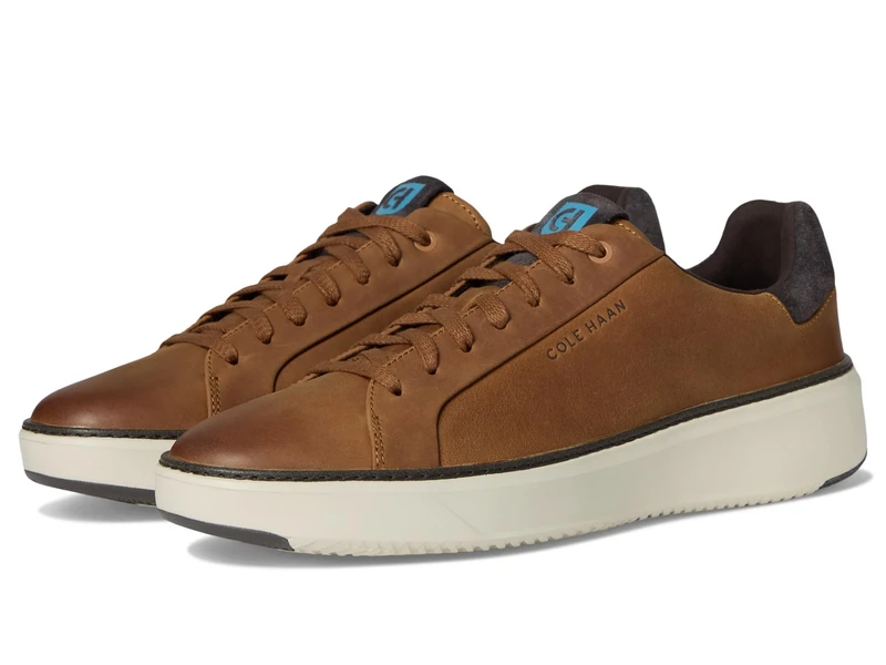 Cole Haan Men's Grandpro Topspin Sneaker, Golden Honey Nubuck/Oat, 6 UK