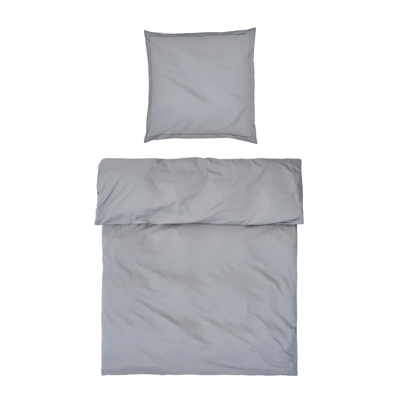 Möve Luxury Bed Linen Set 155 x 220 cm + 80 x 80 cm 100% Cotton Grey