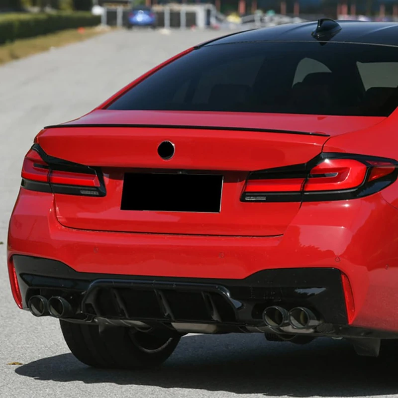 AutoStyle Rear spoiler compatible with BMW 5-Series G30 Sedan 2016-2023 (ABS Glossy Black)