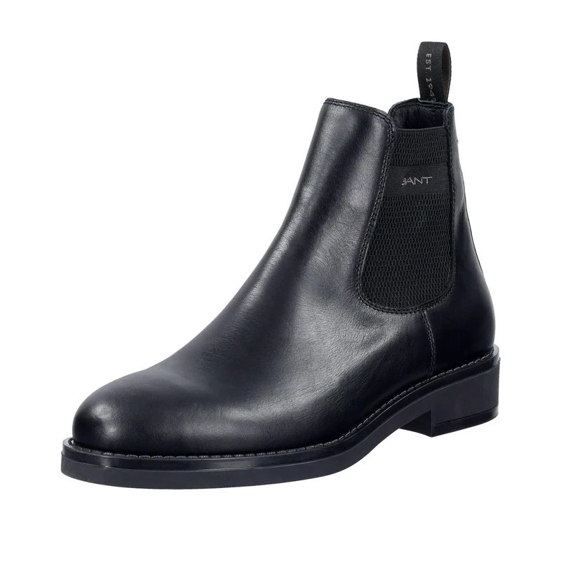 GANT Men Prepdale Chelsea Boot, Black, 10 UK