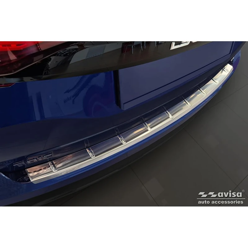 Avisa Stainless Steel Rear bumper protector compatible with BAIC Beijing 3 (X35) 2023- 'Ribs' - Image 1