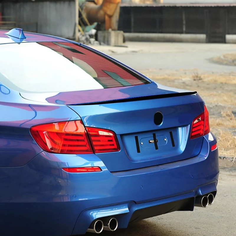 AutoStyle Rear spoiler compatible with BMW 5-Series F10 Sedan 2010-2016 (ABS Glossy Black)