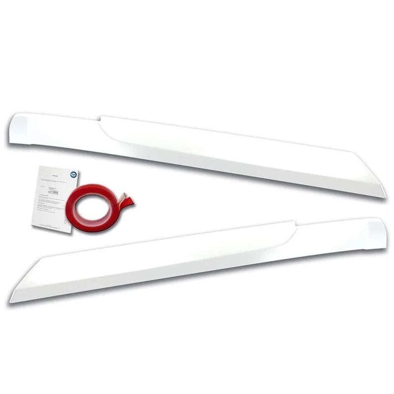 RDX Racedesign Head light spoilers compatible with Volkswagen Crafter & MAN TGE 2017- (ABS Gloss White)