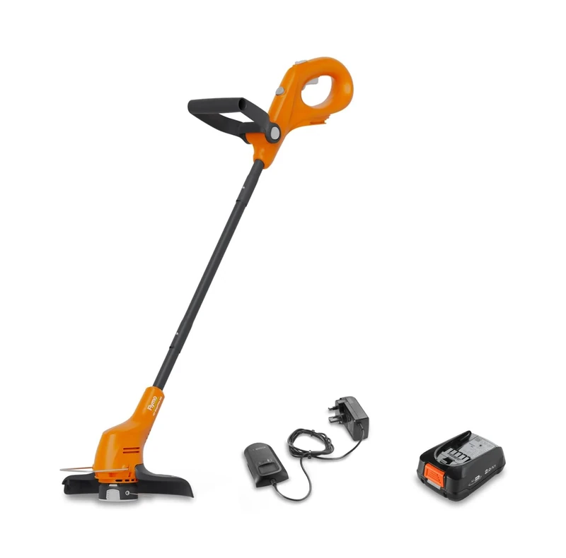 Flymo 18V SimpliTrim 250 Cordless Grass Trimmer – Lightweight & Easy-to-Use for Precise Lawn Edging – Battery & Charger Included, Orange