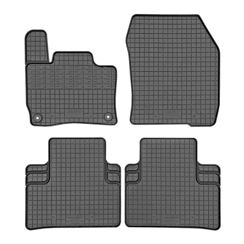 CIKCar Set of Rubber Mats Compatible with Opel Astra-e (L) 2024 Onwards (4 Pieces + Mounting System)