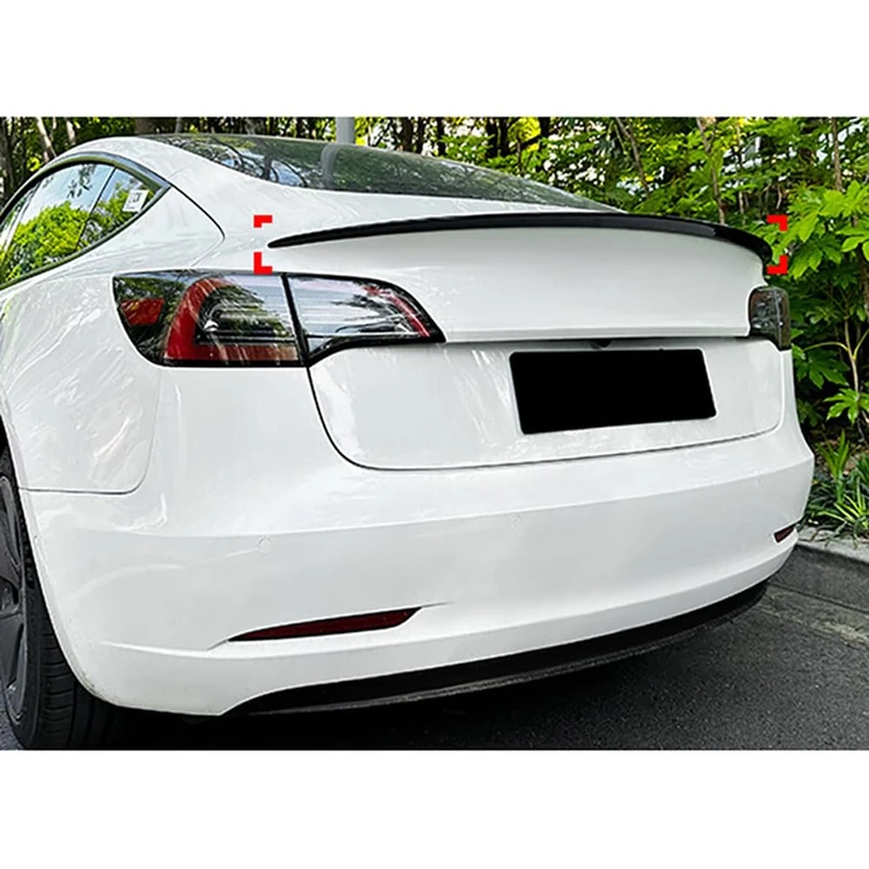 AutoStyle Rear spoiler compatible with Tesla Model 3 2017- incl. Facelift (ABS Glossy Black)