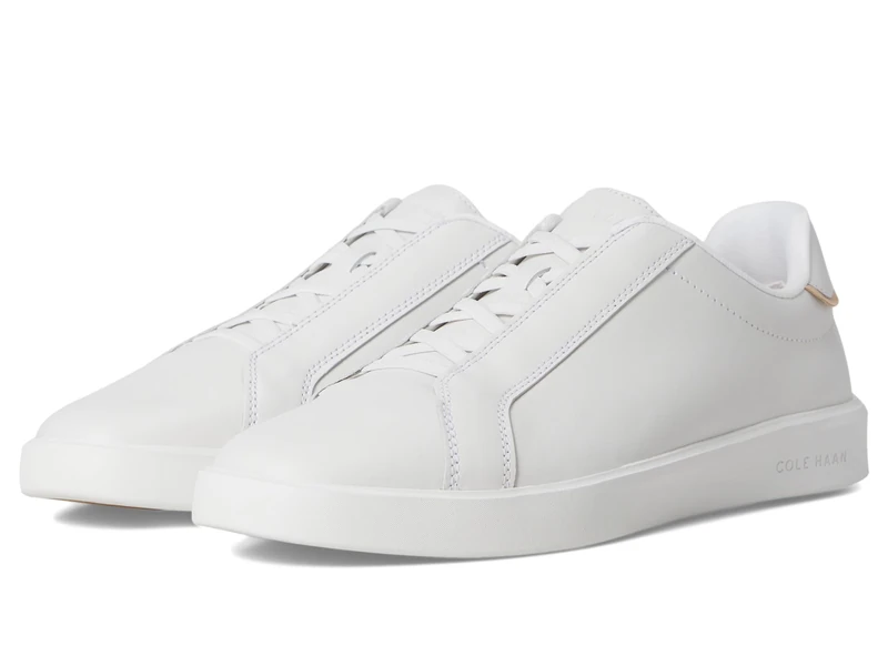 Cole Haan Men's Grand Crosscourt Daily Lace-to-Toe Slip on Sneaker, Opt Wht/NAT Vcheta, 10 UK