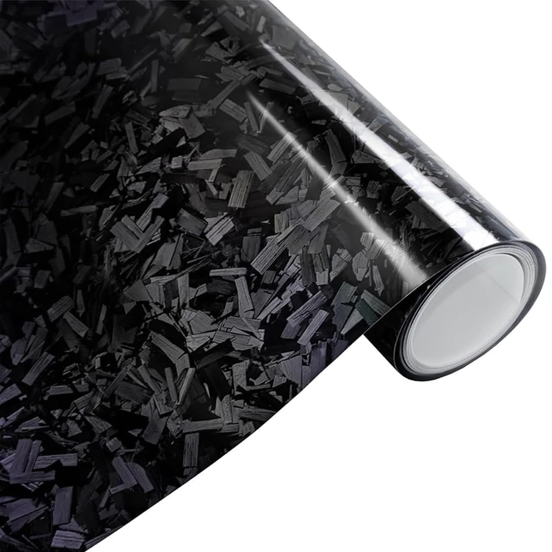 AutoStyle Forged Carbon Car Wrapping Film - Black - 152x200cm