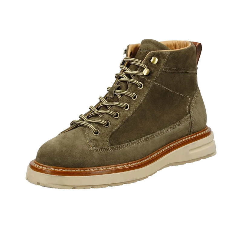 GANT Men Hillprep Ankle Boot, Dark Olive, 10 UK