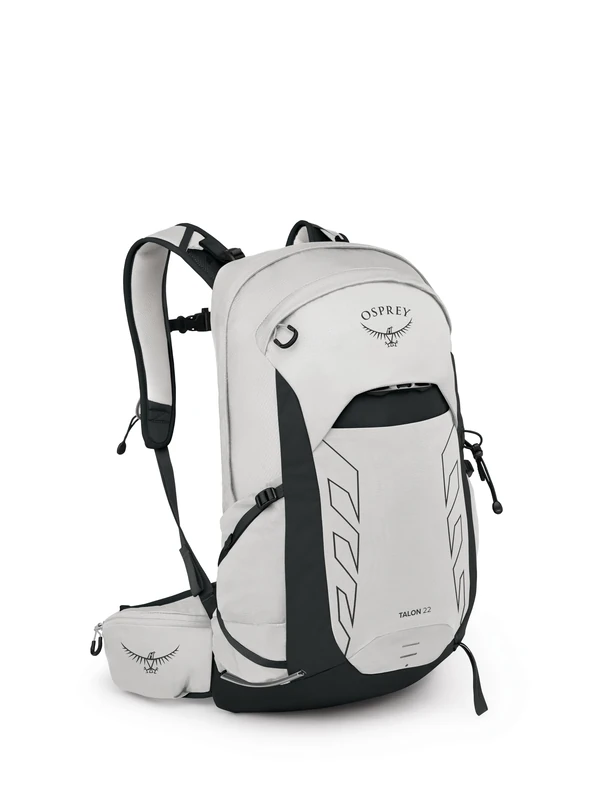 Osprey Men's Talon 22 Lightweight Hiking Backpack, White/Black, One Size