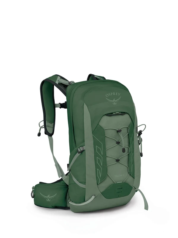 Osprey Talon 11L Men's Lightweight Hiking Backpack with Hipbelt, Green Canopy, One Size, 36l