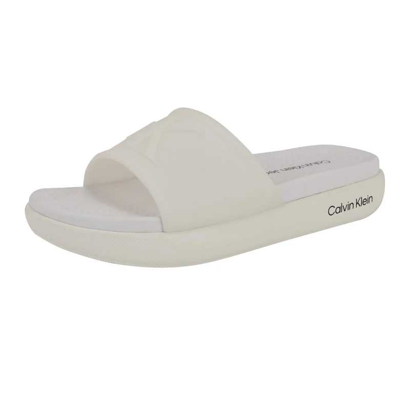 Calvin Klein Women's Peari Sandal, White 140, 3 UK