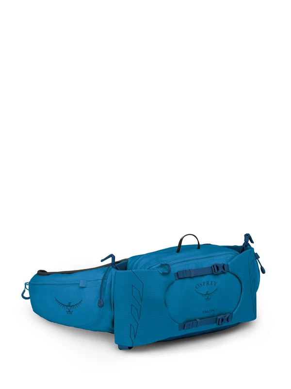 Osprey Talon 6L Men's Lumbar Hiking Waist Pack, Scoria Blue/Night Shift, Extended Fit - Image 1