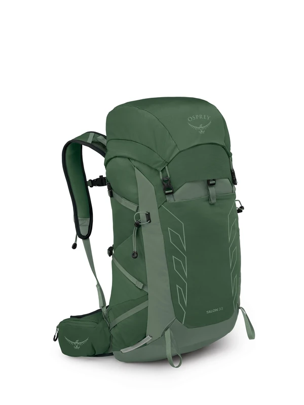 Osprey Men's Talon 33 Lightweight Hiking Backpack, Green Canopy/Pine Leaf, One Size